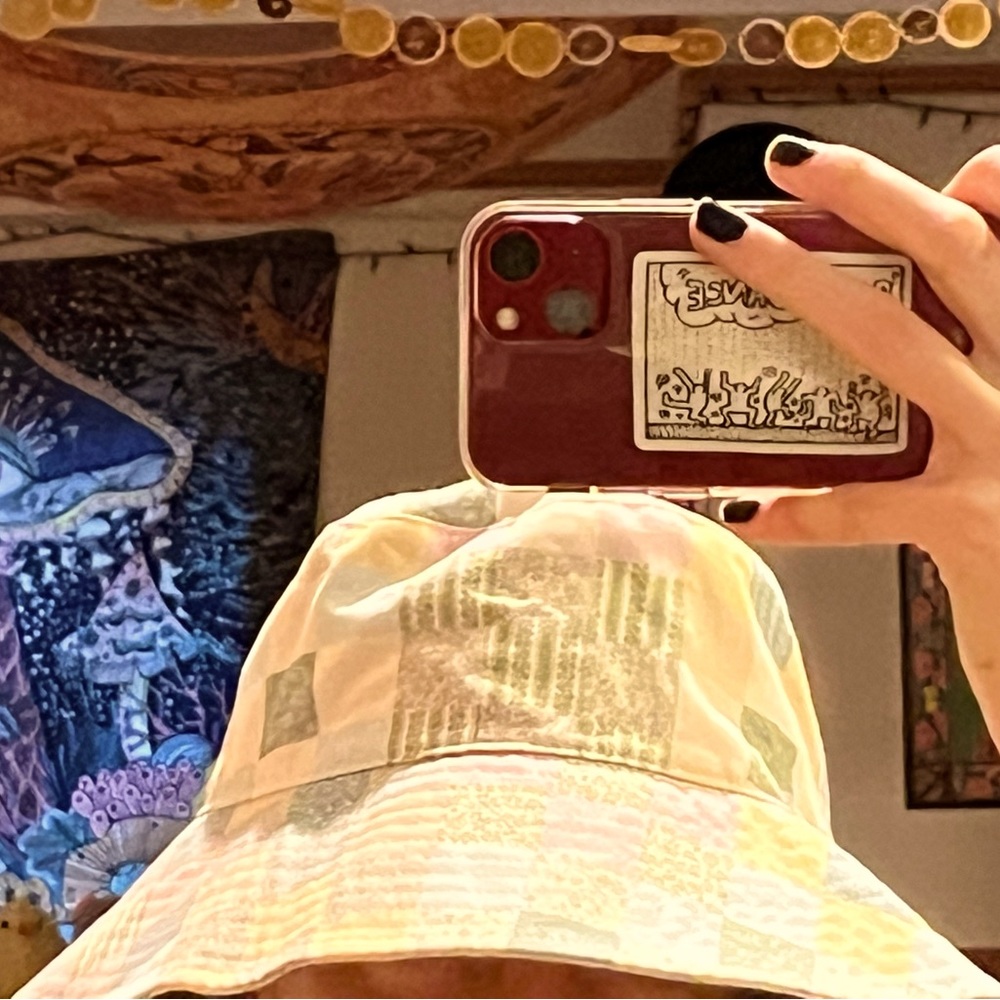 patchwork bucket hat